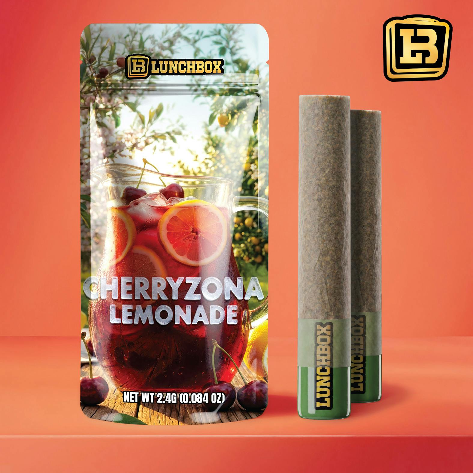 Lunchbox Preroll 1.2g 2pk Cherryzona Lemonade