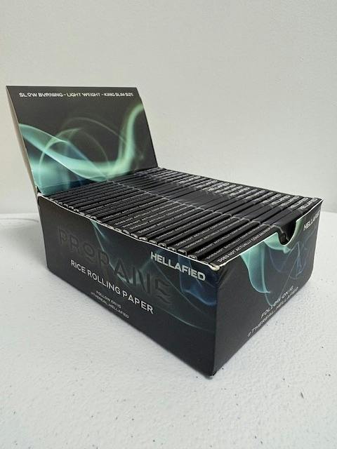 Hellafied Propane King Slim Rice Papers at Bridge City Collective Weed Dispensary New Brunswick