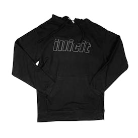Puff Print Hoodie - Black