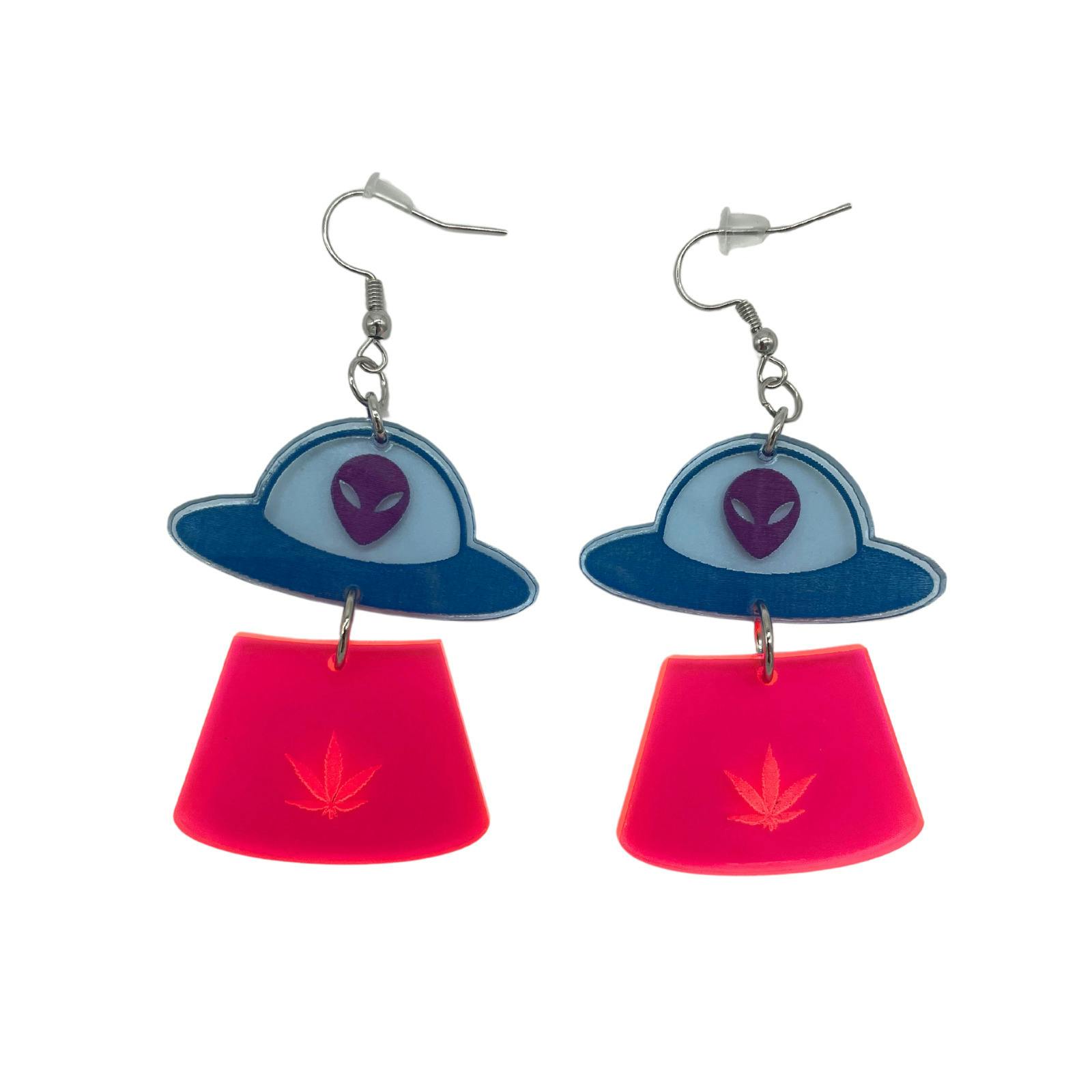 Space Alien | Dangle Earrings
