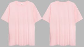 Puffy Print Logo T-Shirt | Pink