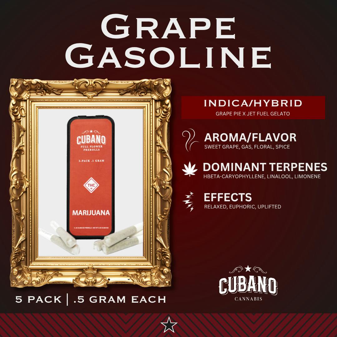 Grape Gasoline | Pre-Roll Pack 0.5g (5ct)