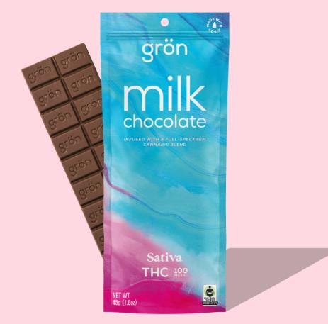 Gron | Edibles | Milk Chocolate - Sativa | 100mg THC