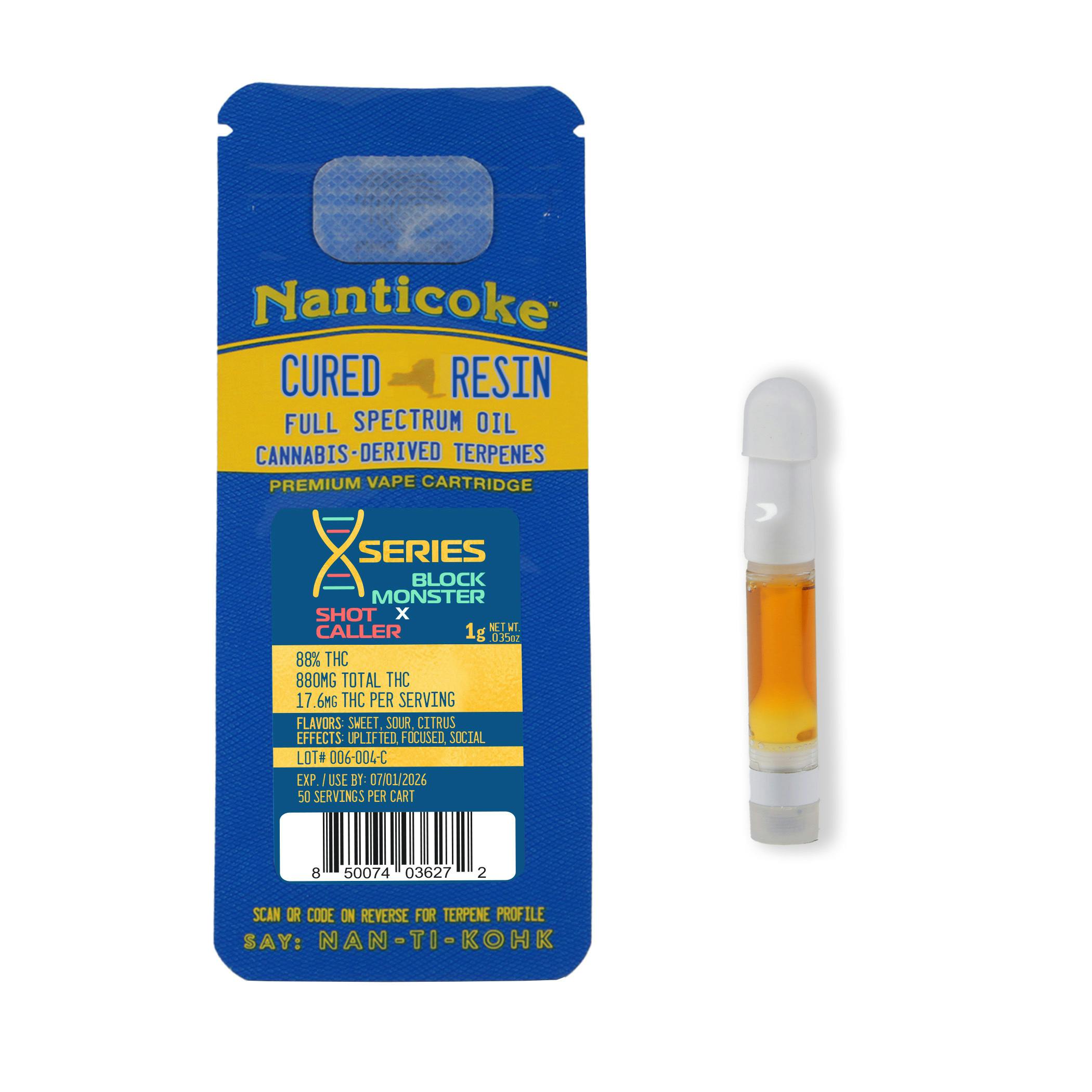 Nanticoke | 510 Cart Series | Block Monster x Shot Caller | 1g