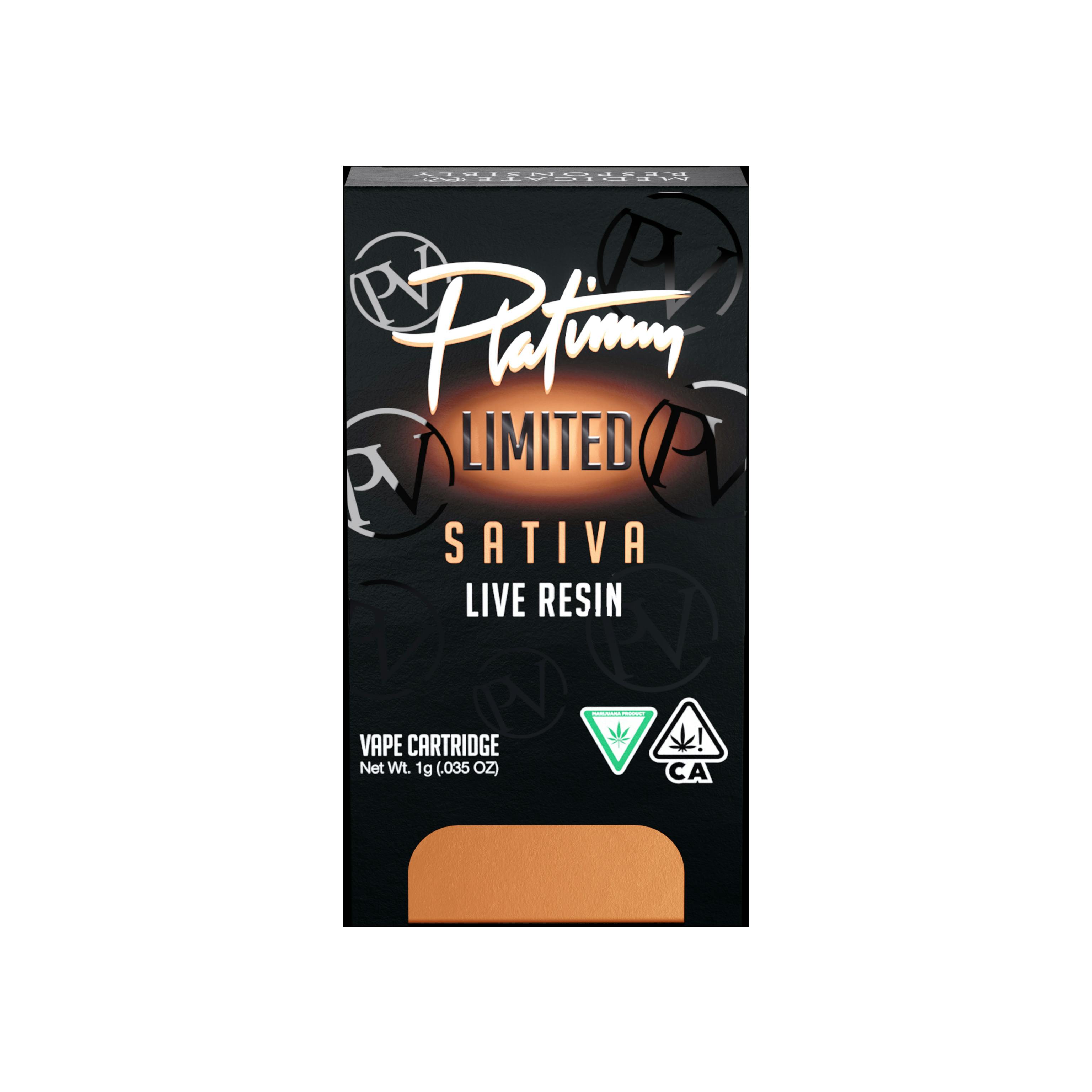 Platinum Vape - Live Resin Cartridge 1g - Super Sour Diesel - Sativa