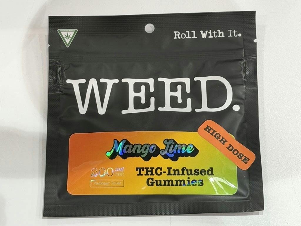 Weed. - Gummies - 200mg High Dose - Mango Lime at Cloud Cannabis Cedar Springs Dispensary