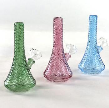 SirEEL - 5.5" Vintage Diamond Glassware Beaker Bong and Flower Bowl