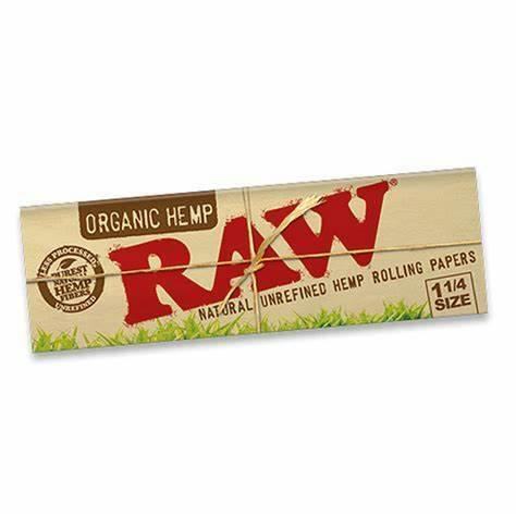 Raw Organic Hemp Rolling Papers 1-1/4