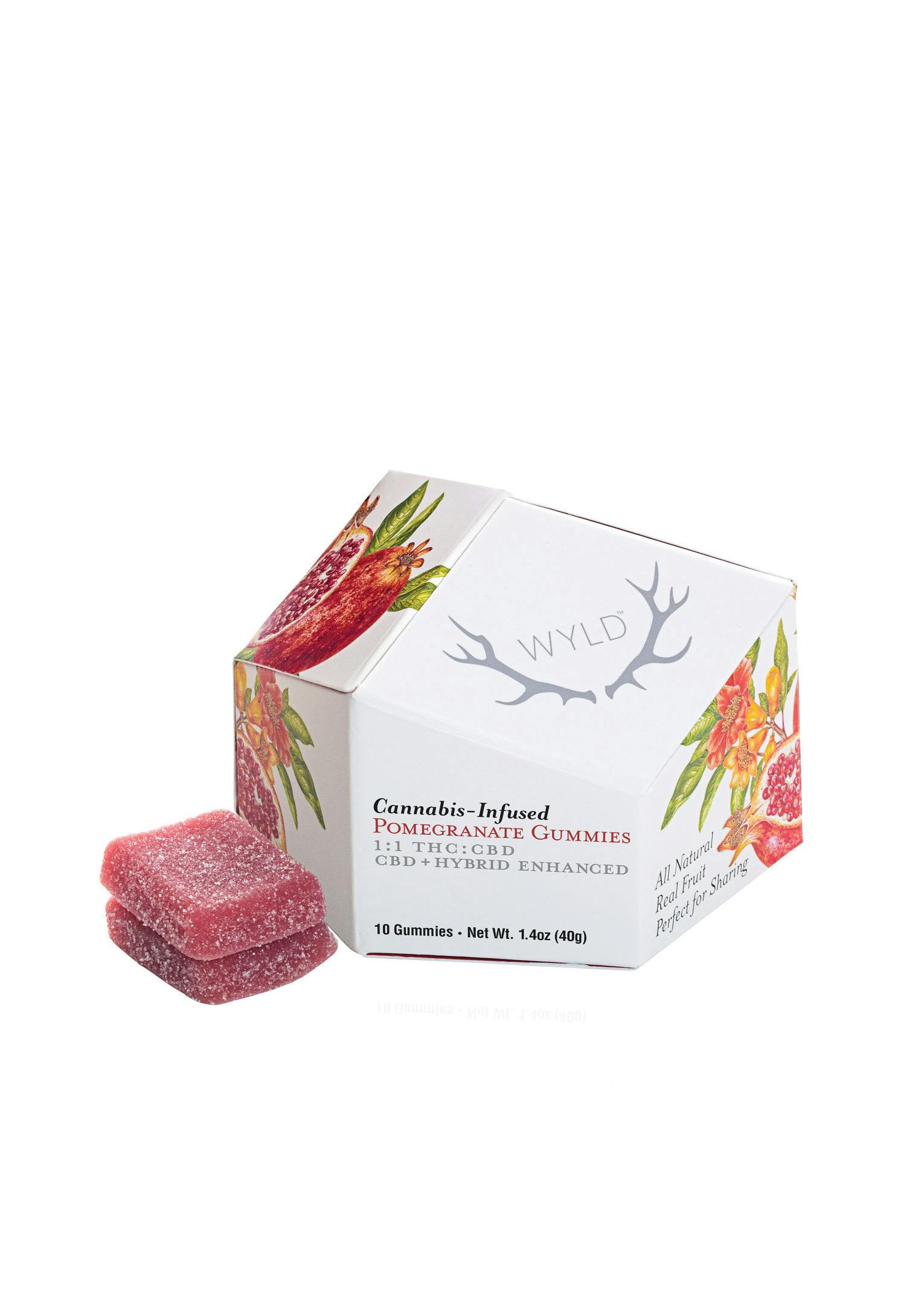 Wyld Gummies - Pomegranate 1:1 THC:CBD