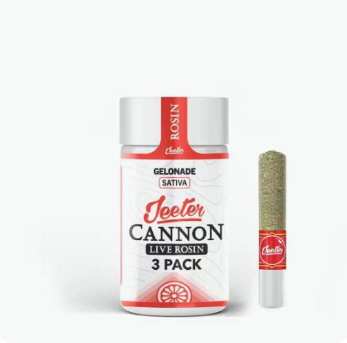 Gelonade Baby Cannon Live Rosin 3pk Prerolls