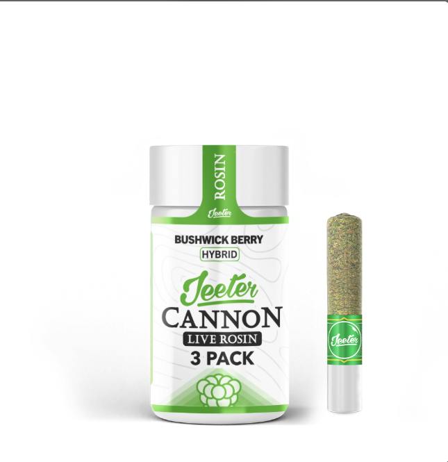 Bushwick Berry Baby Cannon Live Rosin 3pk Prerolls