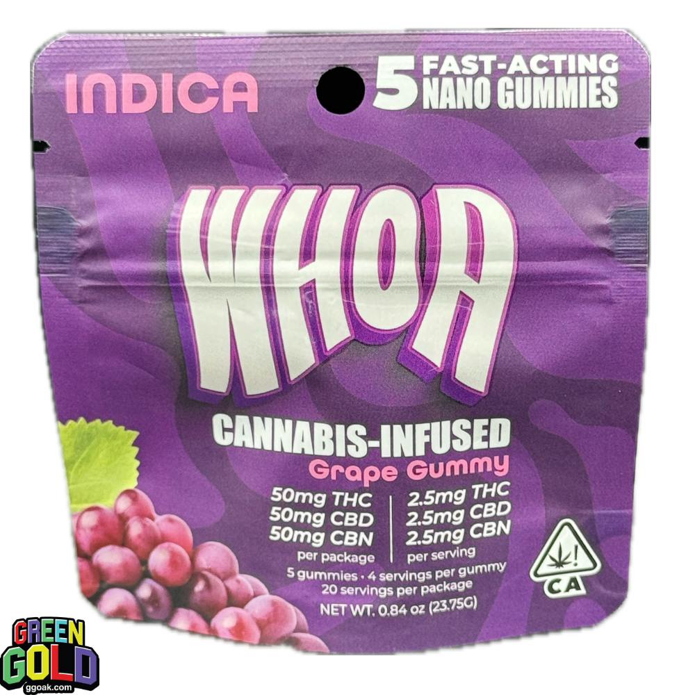 WHOA GRAPE Gummies 100mg