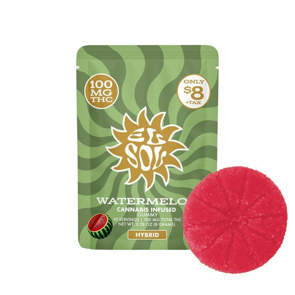 EL SOL WATERMELON (INFUSED GUMMY) Gummies 100mg