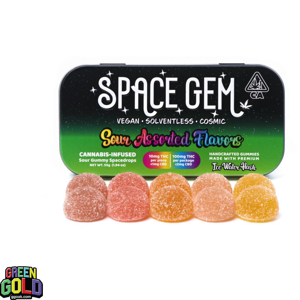 Space Gem Sour Spacedrops Gummies 100mg
