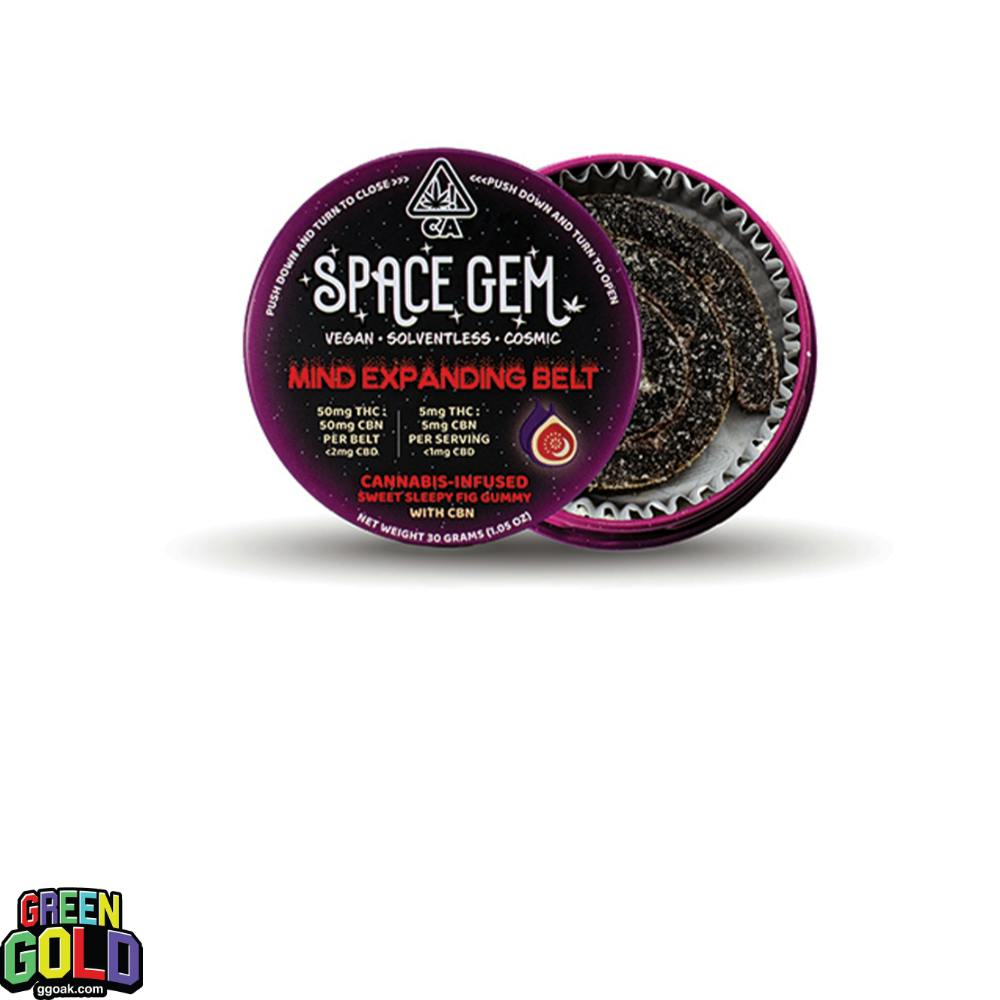 Space Gem Sweet Fig Mind Expanding Belt Gummies 100mg