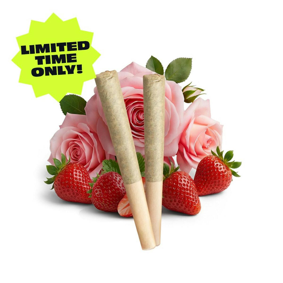 0.5g 2pk float Flavor Infused Distillate Preroll - Pink Rozay (I) at Hidden Wonders Dispensary
