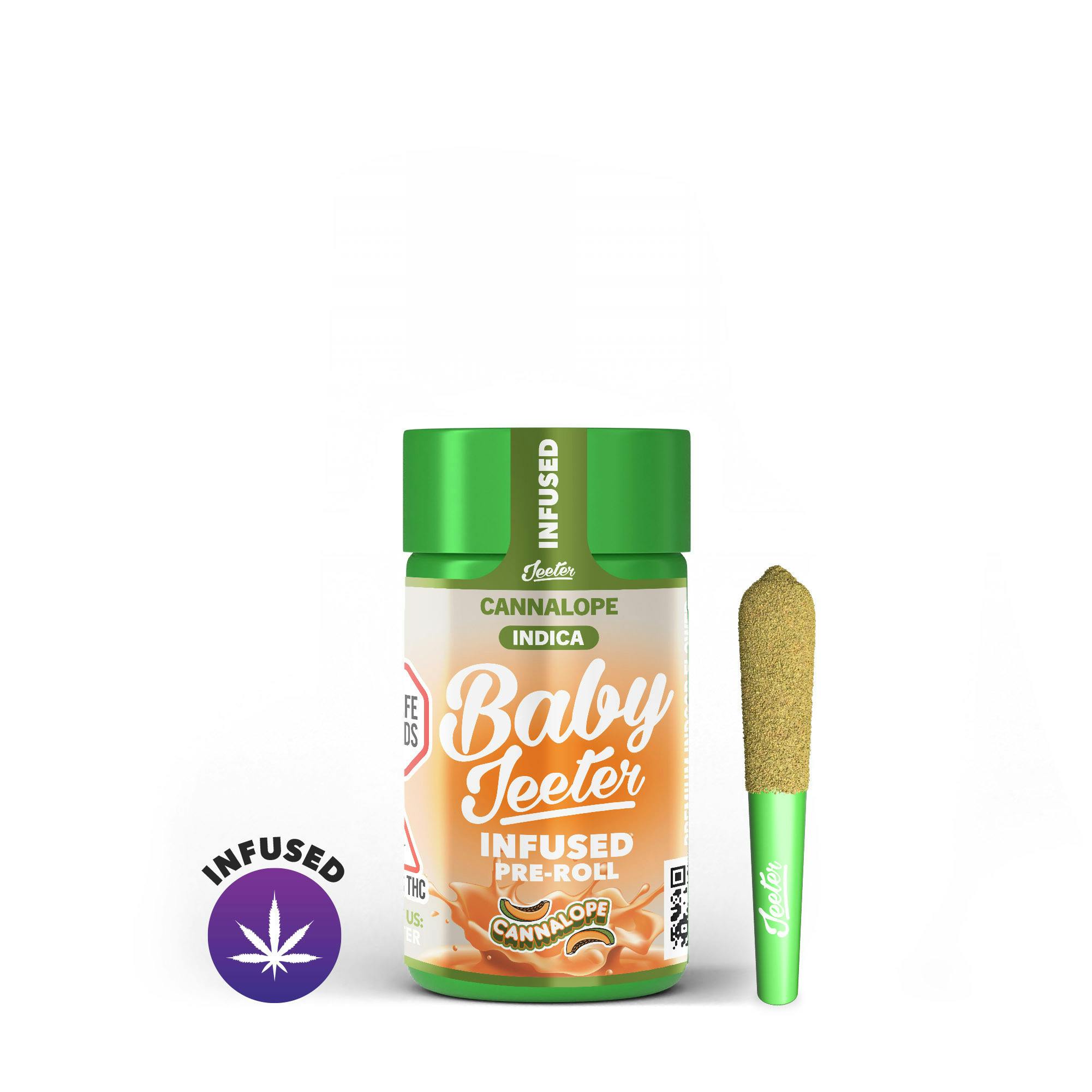 0.5g 5pk Baby Jeeter Infused Preroll - Cannalope (I)