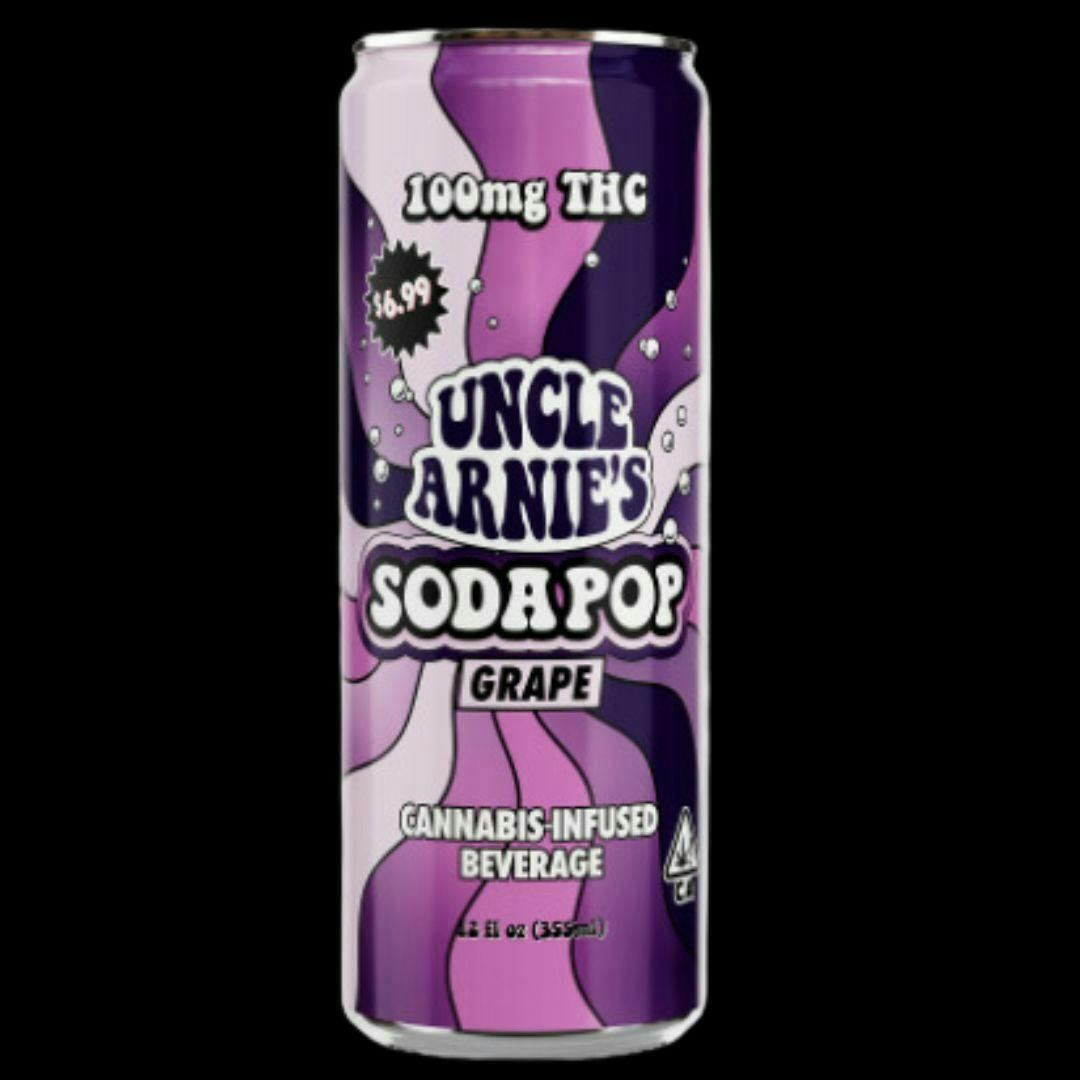 Uncle Arnie's Beverage - Grape Soda Pop 100mg