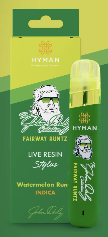 HYMAN - 1g Live Resin Stylus - The John Daly Fairway Runtz (Indica)