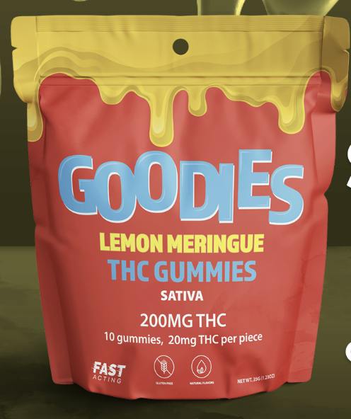 Goodies - 200mg Gummies - Lemon Meringue (Sativa)