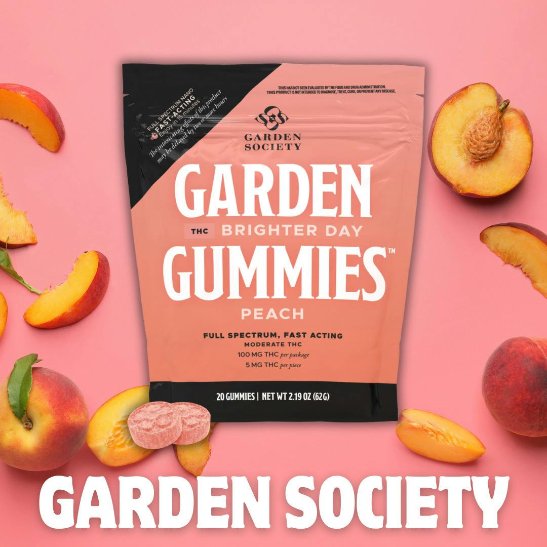 Garden Society | Peach | THC Gummies | 20pk