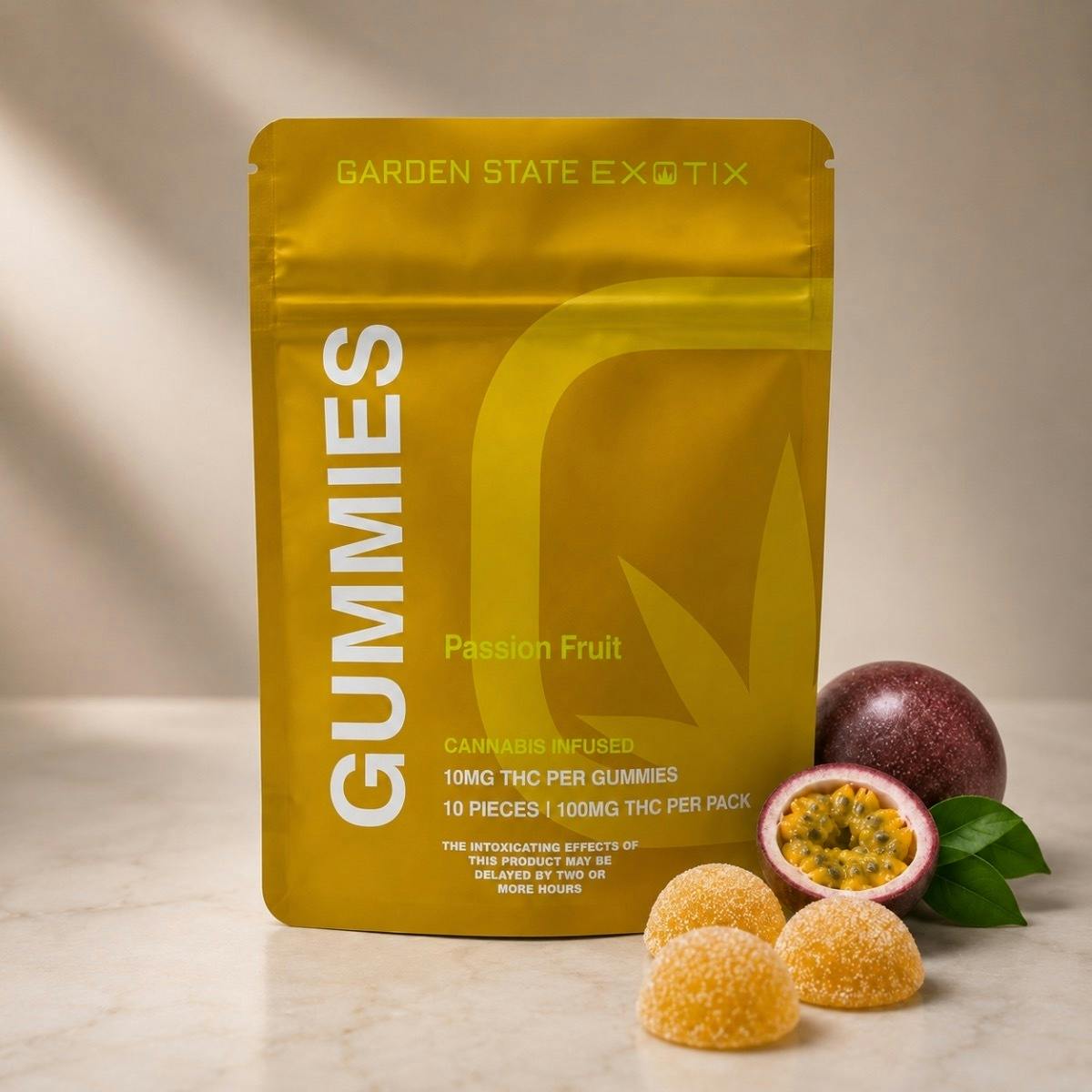 Garden State Exotix | Passionfruit Gummies | 10pk