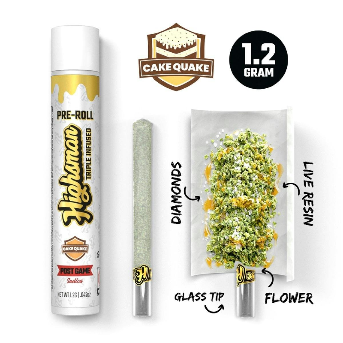 Highsman | Cake Quake | (1.2g) Pre-Roll