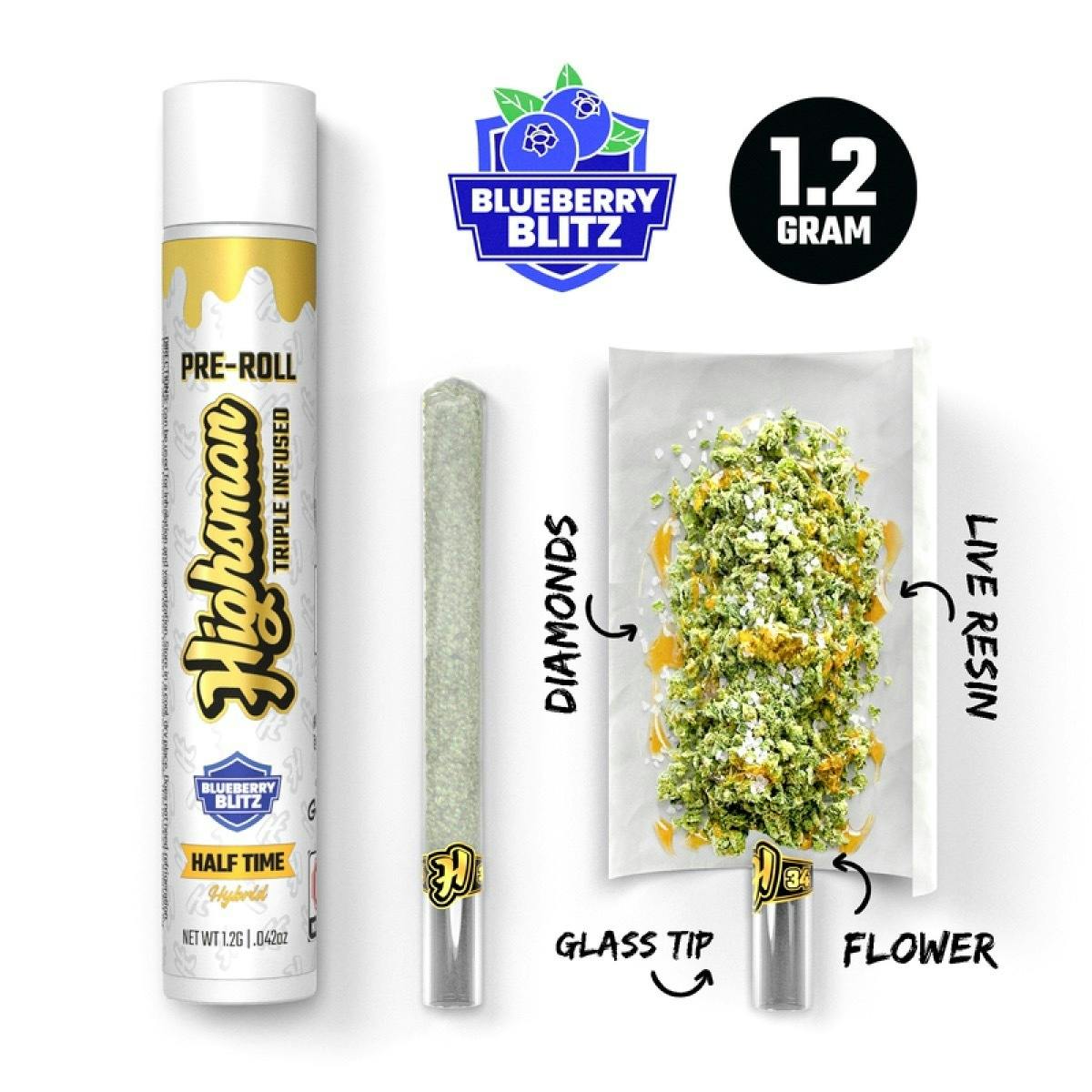 Highsman | Blueberry Blitz | (1.2g) Pre-Roll