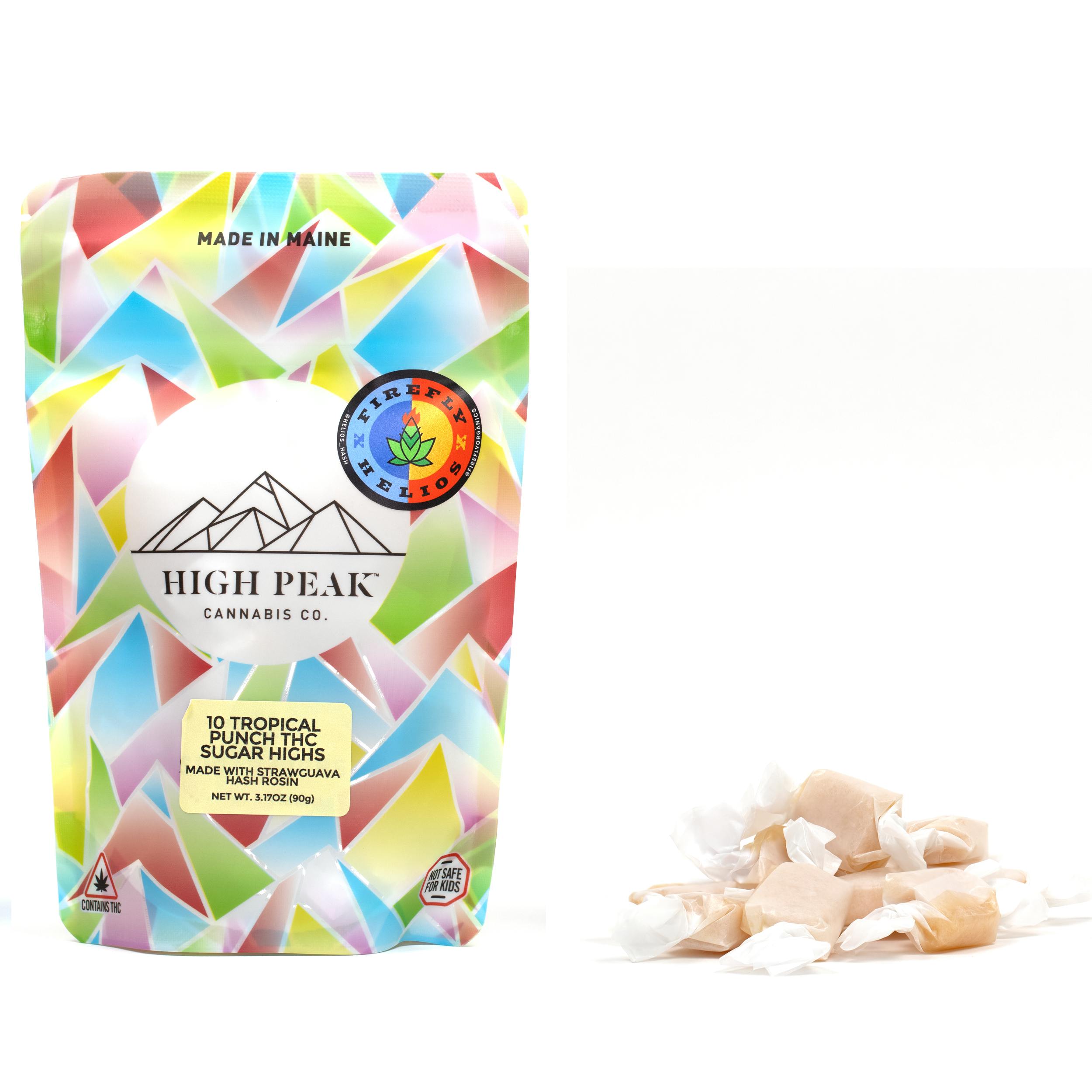 High Peak | Tropical Punch | Hash Rosin Sugar High | 100mg.