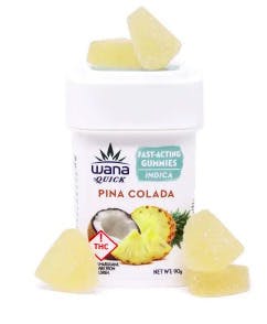 Wana 100mg Gummies (I) QUICK PINA COLADA
