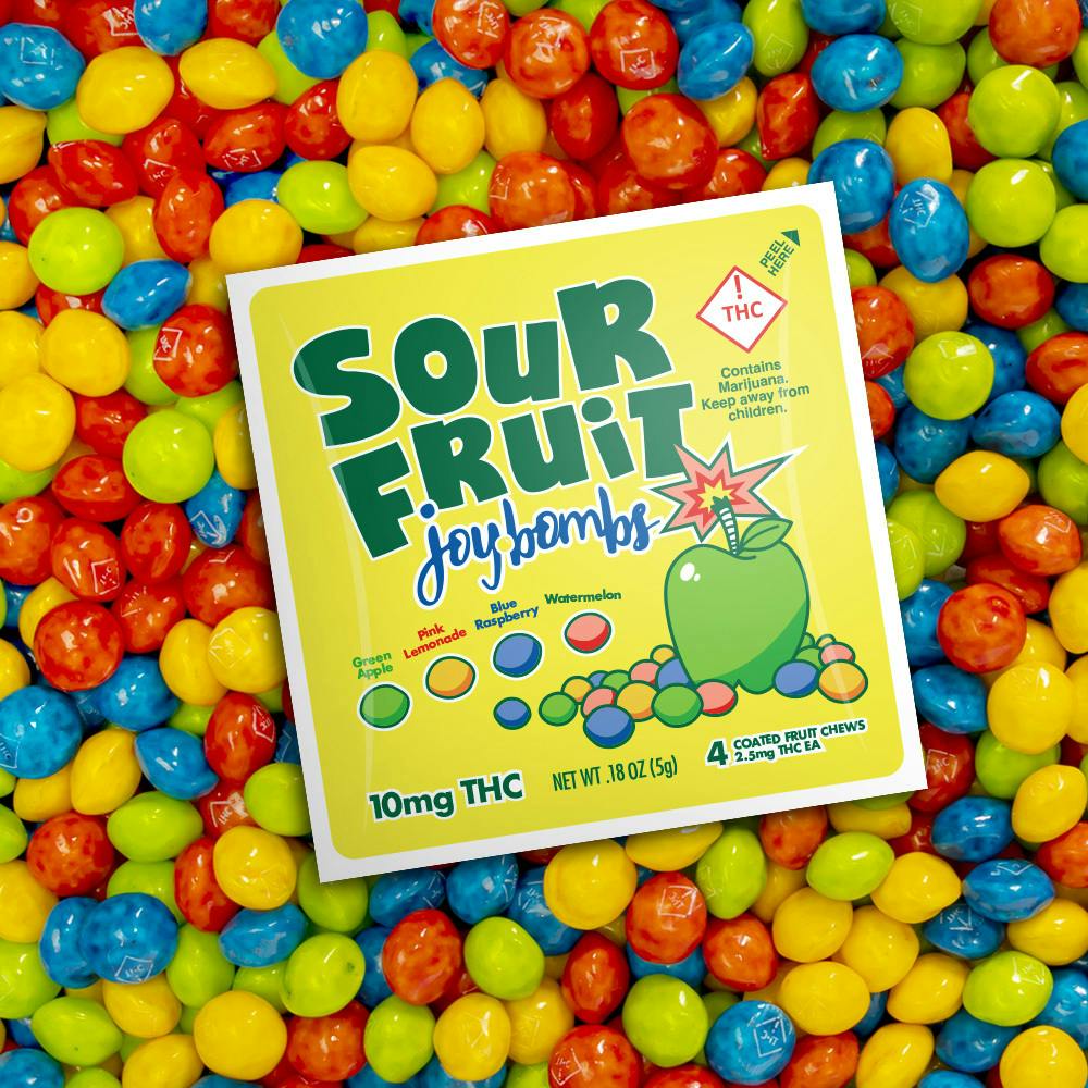 Joybomb 100mg Fruit Chews (H) SOUR FRUIT