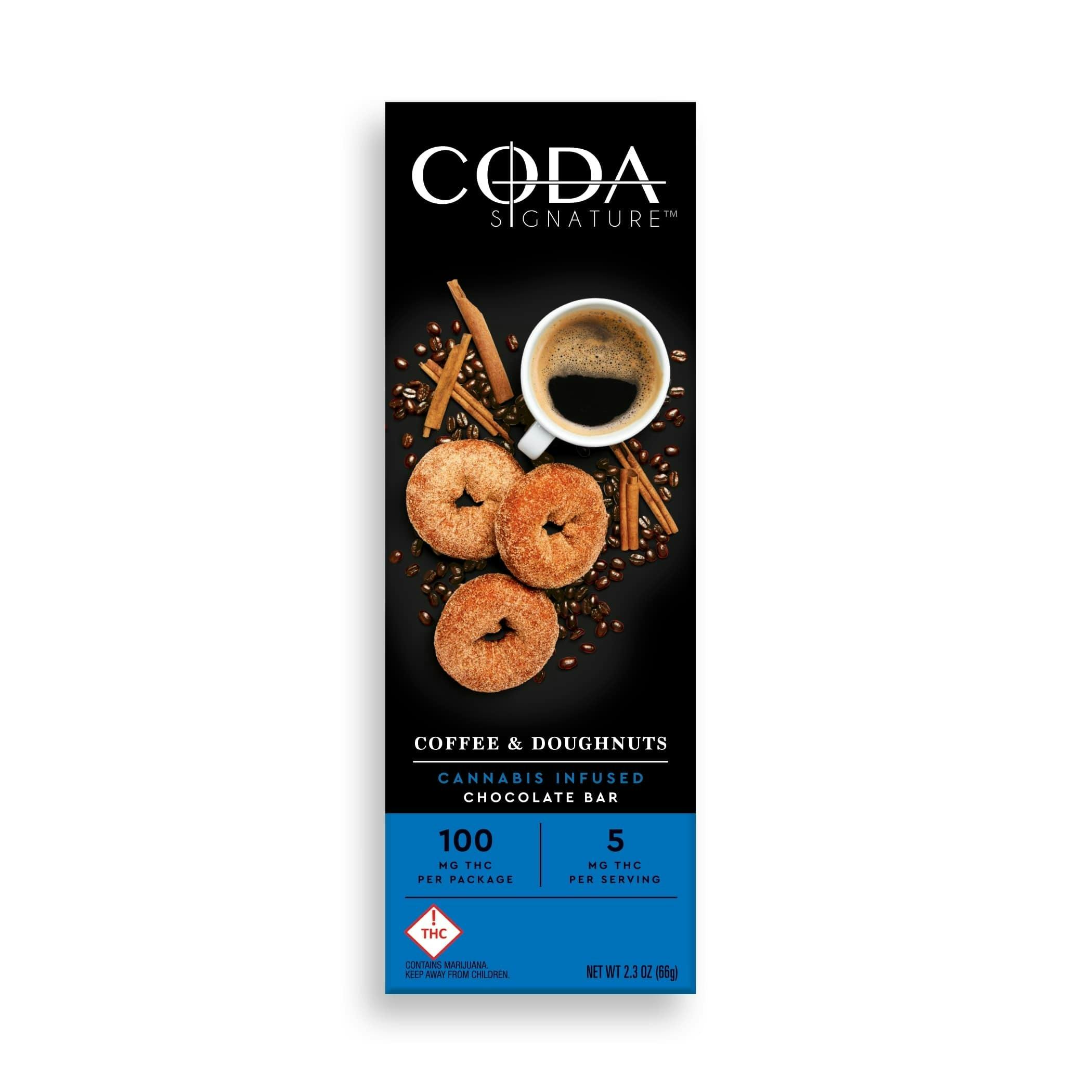 Coda 100mg Chocolate COFFEE and DOUGHNUTS
