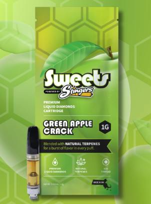 Green Apple Crack | 510 Cartridge | 1g by Stingers - Brand