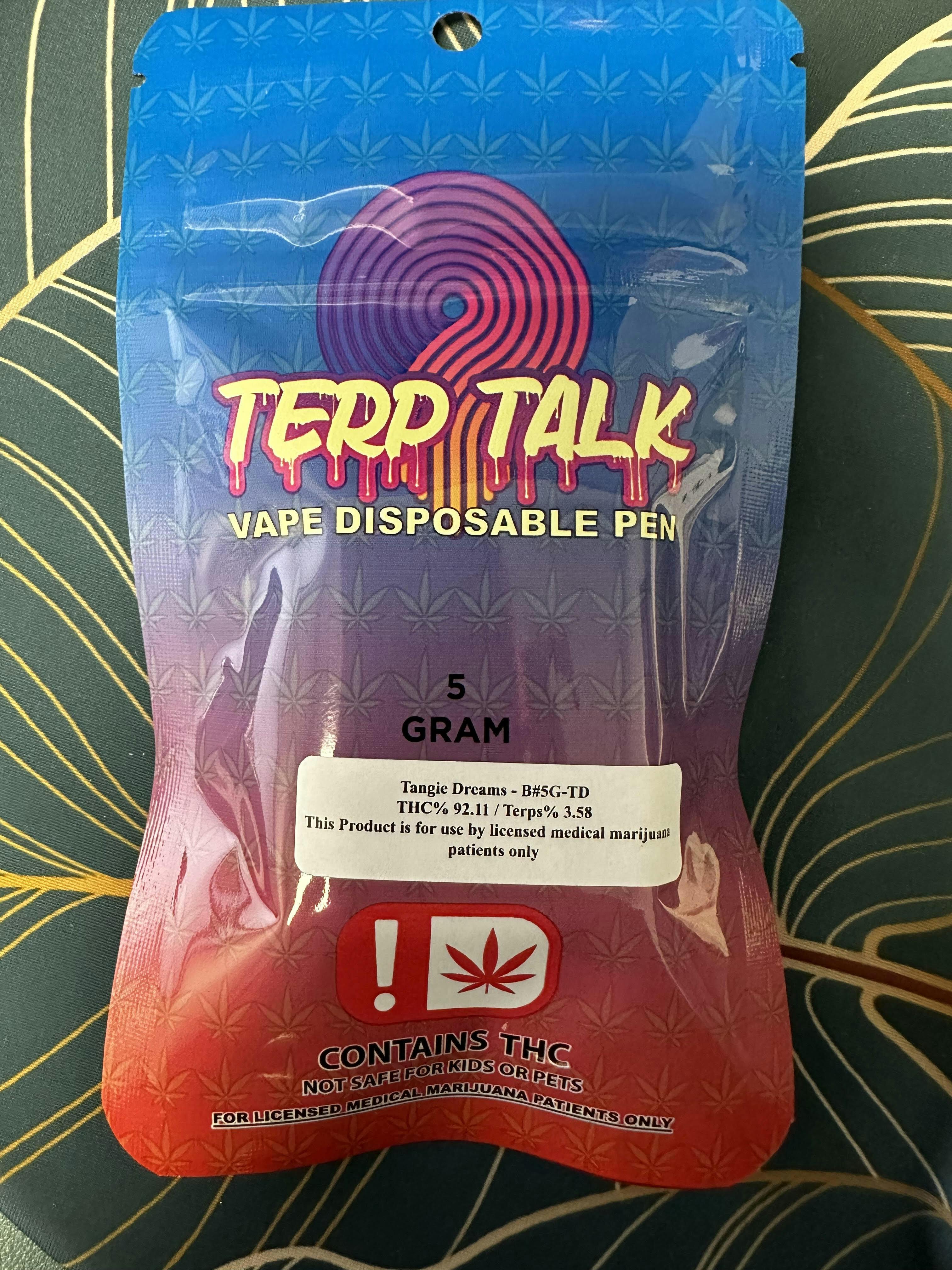 TERP TALK TANGIE DREAMS (5G) DISPOSABLE (SATIVA)