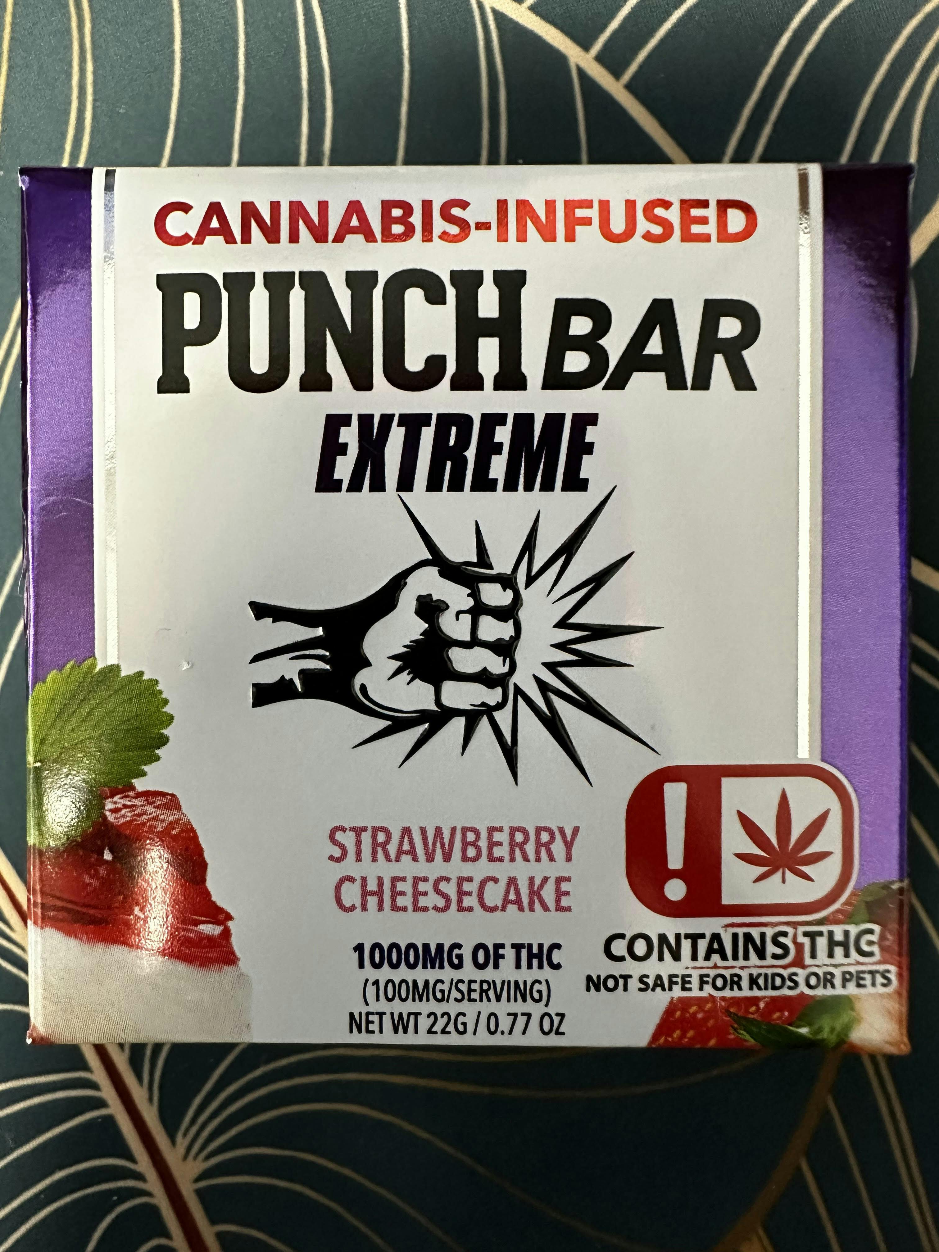 PUNCHBAR 1000MG STRAWBERRY CHEESECAKE BAR (HYBRID)