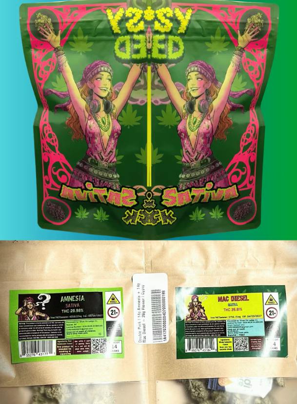 AMNESIA X MAC DIESEL | DOUBLE PACK | 14G X 14G | SATIVA X INDICA | 28G