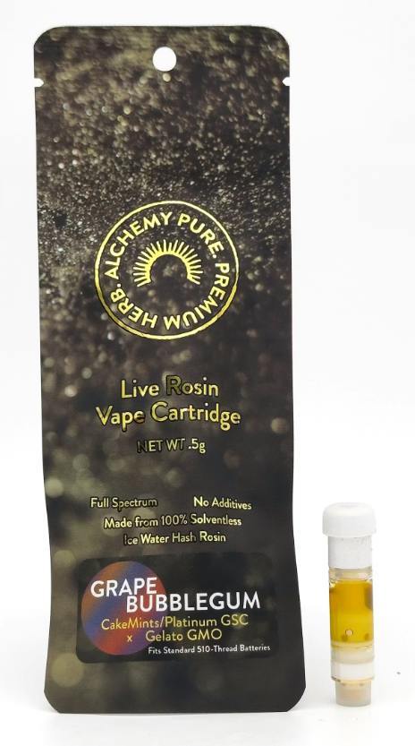 Grape Bubblegum | Live Rosin | 510 Thread | 0.5g