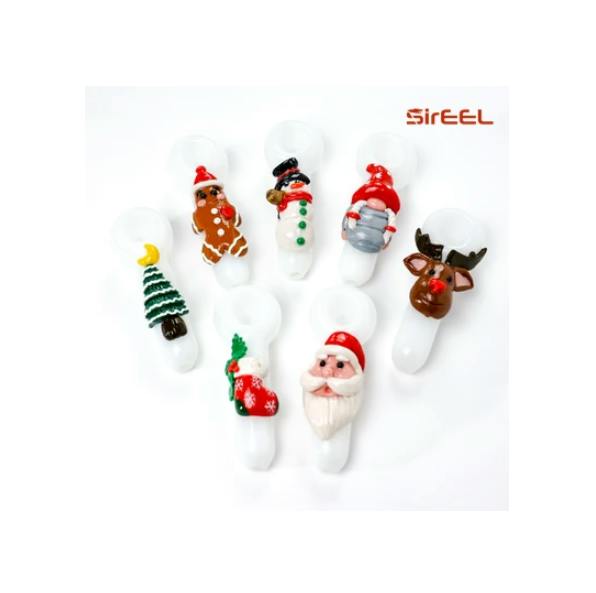 5 Holiday High Lights 3d Resin Spoon Assorted Heroes