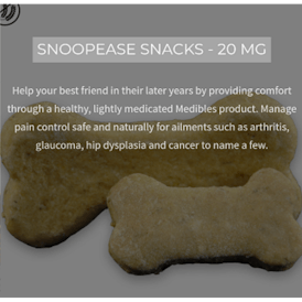 Medibles - Snoopease Snack 10mg Dog Treat (CBD)