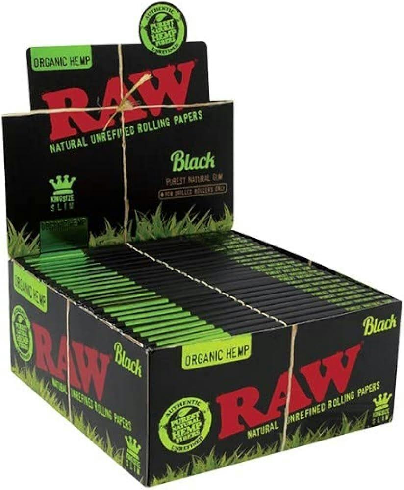 Raw Black Organic Hemp King Size Slim