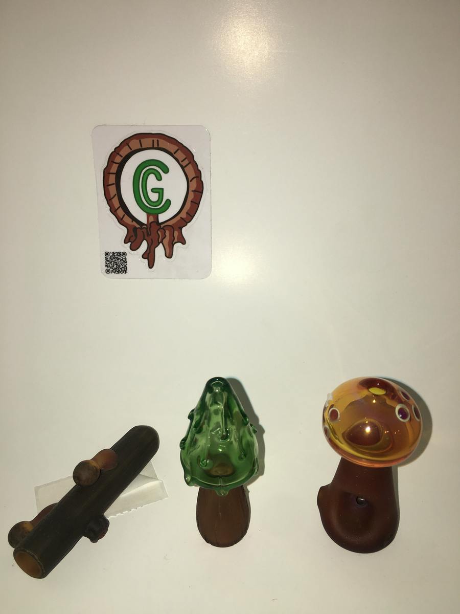Chad-G-Glass - Tree & Mushroom & Chillum & Bowls