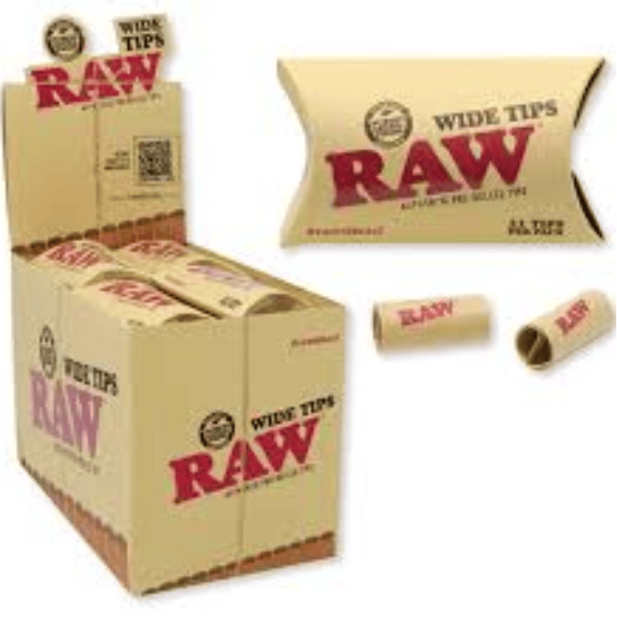 Raw Pre-Rolled WIDE Tip pack