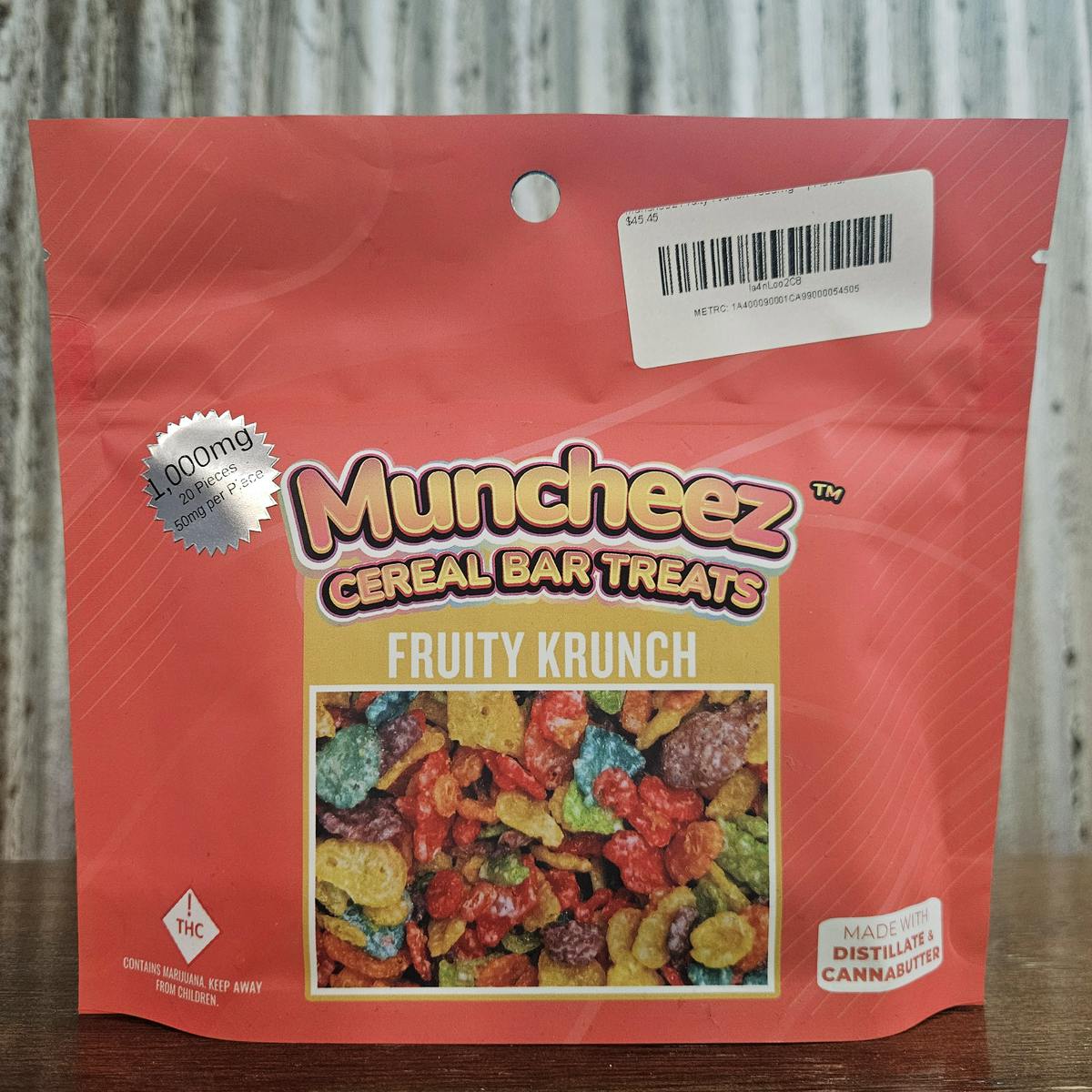 MED Muncheez | Fruity Krunch Cereal Bar | 1000mg