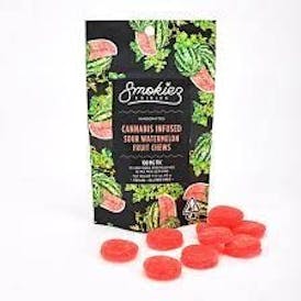 Watermelon Hybrid 100mg THC Fruit Chews - Smokiez