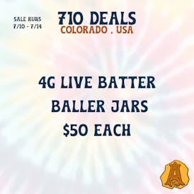 *710 Steals* 4g Live Batter Baller Jars $50