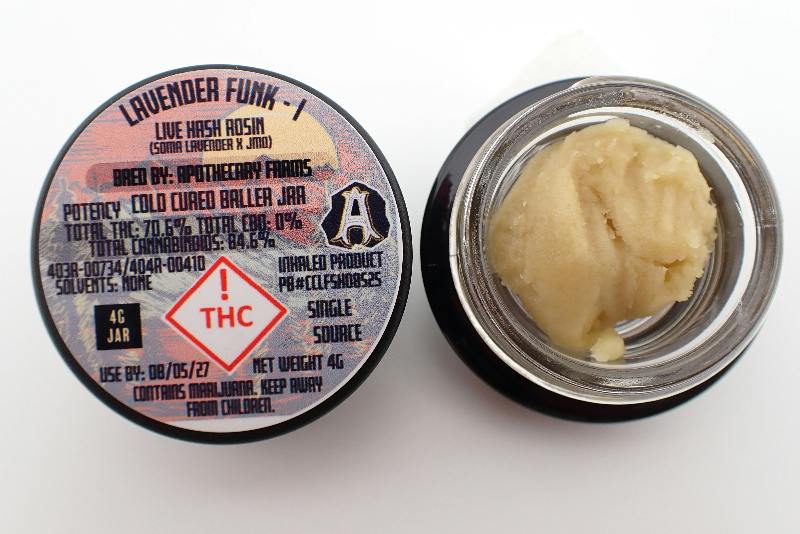 Lavender Funk Live Hash Rosin Baller - I 4G FH