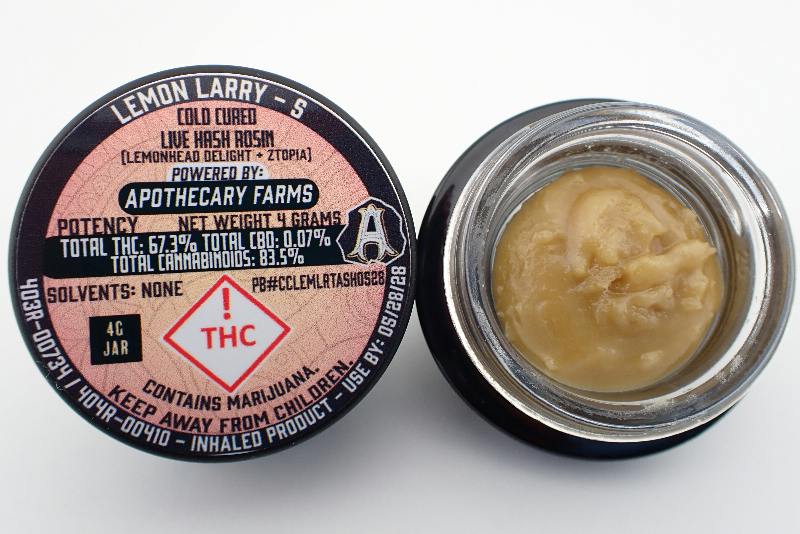 Lemon Larry Live Hash Rosin Baller - S 4G