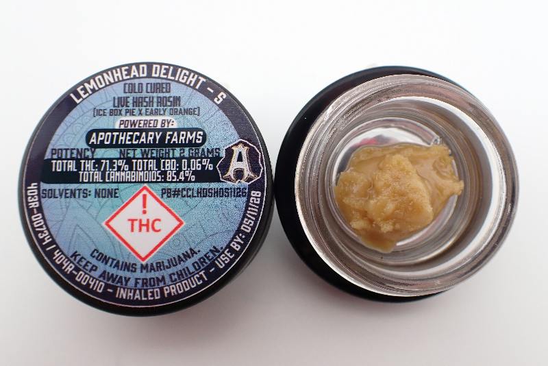 Lemonhead Delight Live Hash Rosin - S 2G