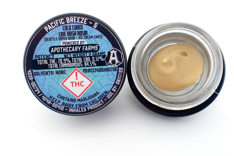 Pacific Breeze Live Hash Rosin - S 2G