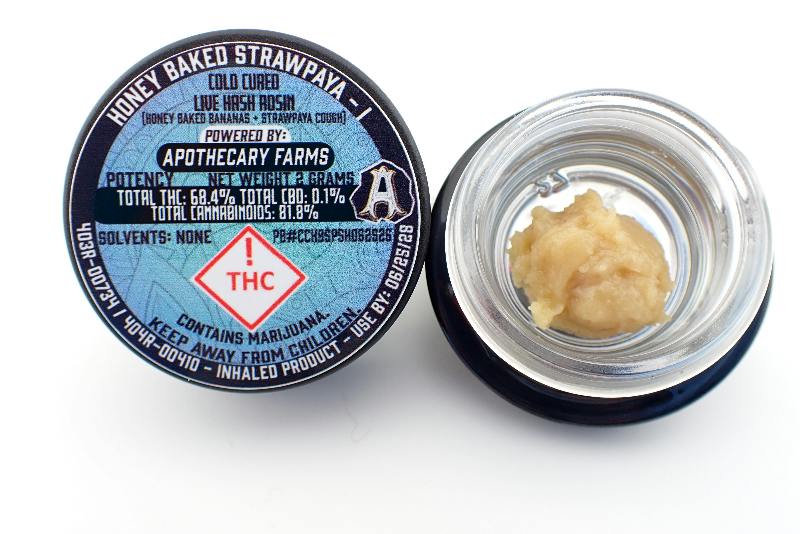 Honey Baked Strawpaya Live Hash Rosin - I 2G